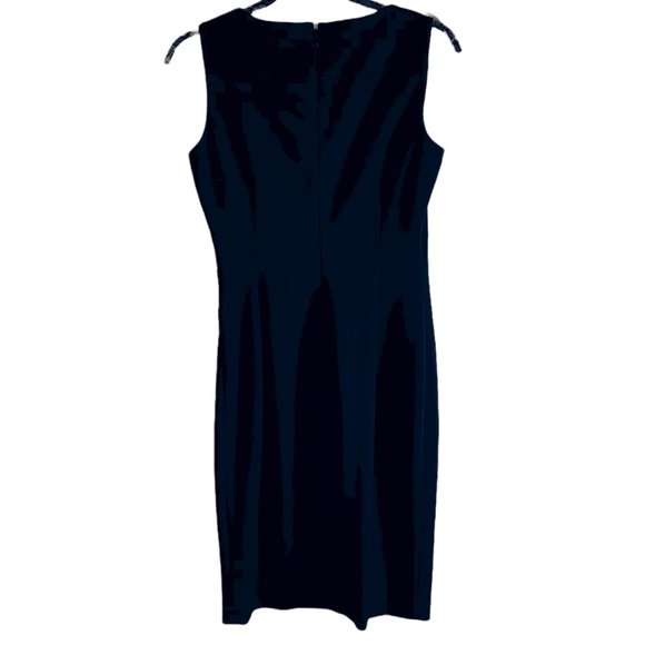 Calvin Klein Starburst sleeveless sheath dress black size 2 - Picture 4 of 10